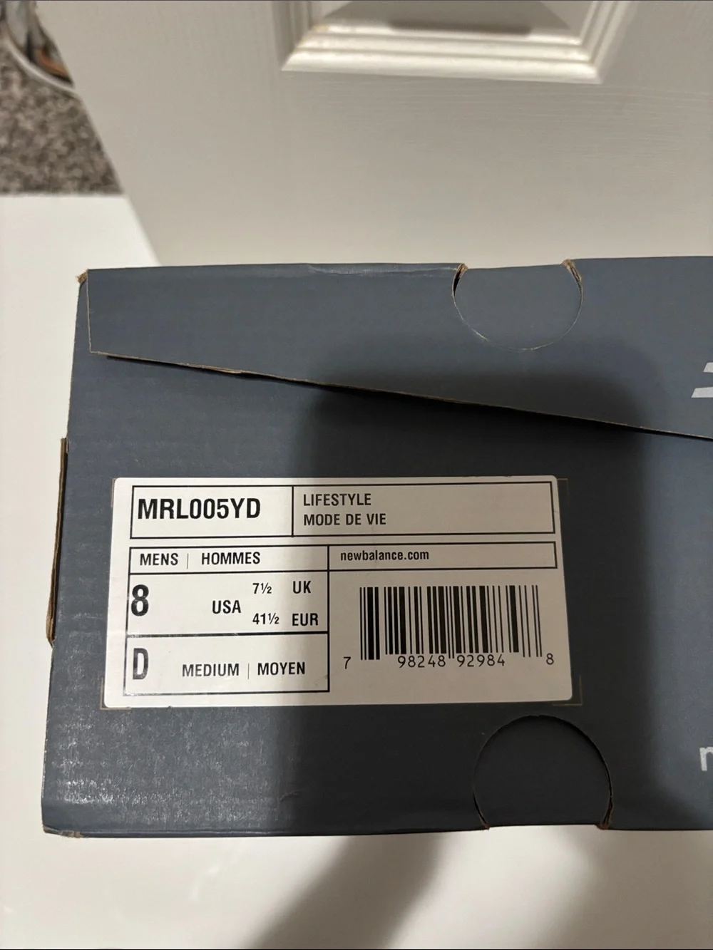 New Balance Light Gray Mesh Running Shoes